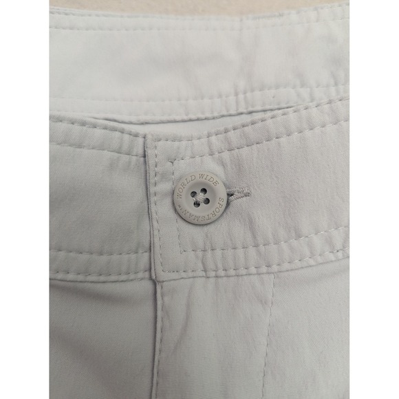 World Wide Sportsman Pants Womens 6 Gray Convertible Cargo Hiking Lightweight - Picture 5 of 16